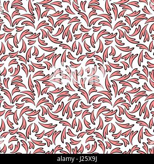 Amore seamless pattern con cuori rossi. Illustrazione Vettoriale. Illustrazione Vettoriale