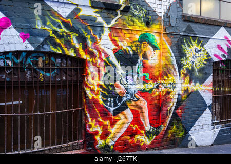 Melbourne street art Foto Stock