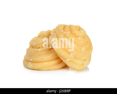 Lo zucchero di cocco isolato su uno sfondo bianco. Foto Stock