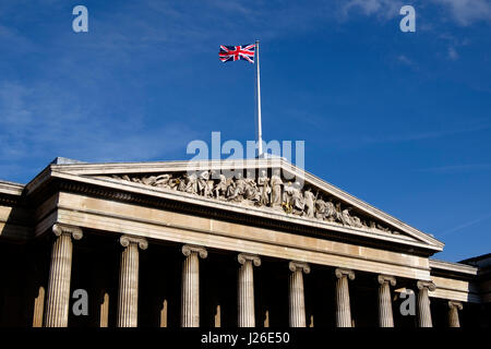 British Museum esterno in London, England, Regno Unito, Europa Foto Stock