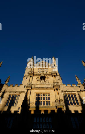 Torre di cinque ordini presso la Libreria di Bodleian, Oxford, Oxfordshire, England, Regno Unito Foto Stock