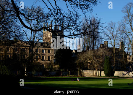 Il Corpus Christi College di Oxford, Oxfordshire, England, Regno Unito Foto Stock