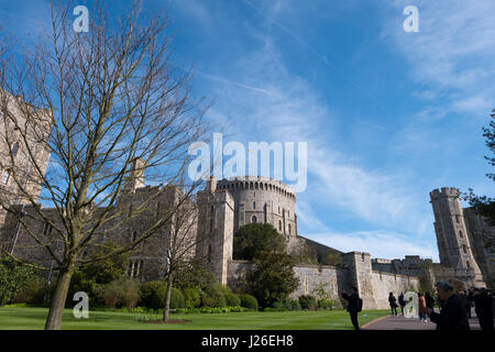 Il Castello di Windsor, Berkshire, Inghilterra, Regno Unito, Europa Foto Stock