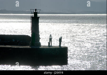 Tramonto al Tapia, Asturias Foto Stock