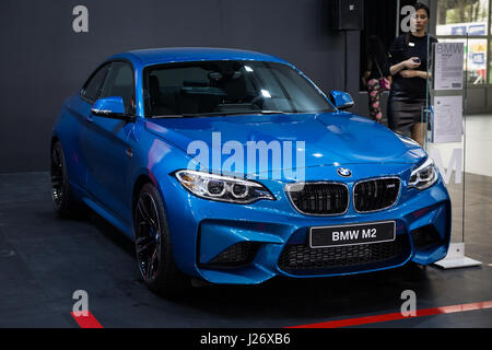 Belgrado, Serbia - Marzo 23, 2017: nuova BMW M2 Coupe presentato a Belgrado 53th International Motor Show - MSA (OICA). Foto Stock