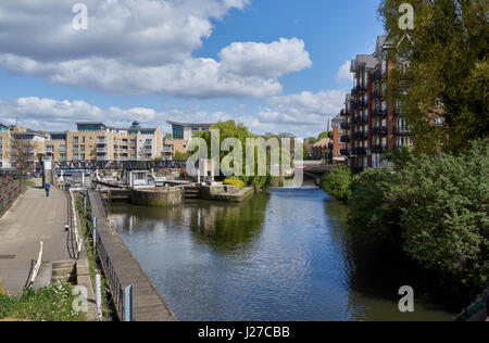 Brentford union canal Foto Stock