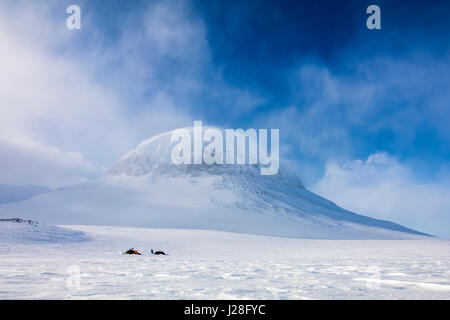 Il camp in sarek national park Foto Stock