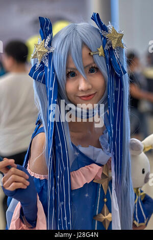 Comic con girl, Cosplay woman, Bangkok, Thailandia, 2017 Foto Stock