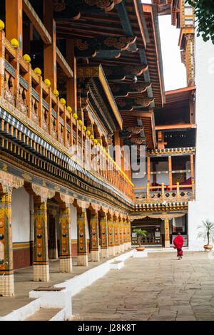 Il famoso Punakha Dzong in Bhutan Foto Stock