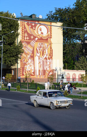 Uzbekistan, provincia di Samarcanda, Samarcanda, fondata in tempi antichi e realizzato da Timur Grande per la capitale. Patrimonio culturale mondiale dell UNESCO Foto Stock