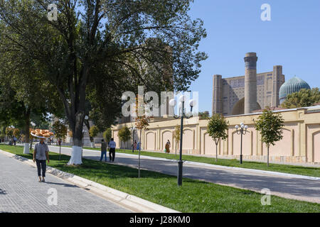 Uzbekistan, provincia di Samarcanda, Samarcanda, fondata in tempi antichi e realizzato da Timur Grande per la capitale. Patrimonio culturale mondiale dell UNESCO Foto Stock