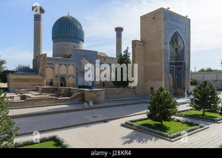 Uzbekistan, provincia di Samarcanda, Samarcanda, il Gur Emir mausoleo nella città uzbeka di Samarcanda è la tomba di Timur Lenk Foto Stock