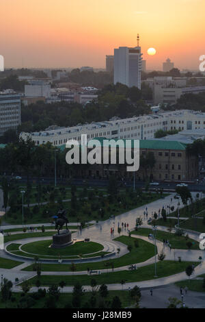 Uzbekistan Tashkent, vista dall'hotel Uzbekistan a Tashkent Foto Stock