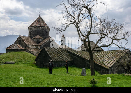 Armenia, Lori Provincia, Haghbat, Haghpat Monastero, Sito Patrimonio Mondiale dell'UNESCO a Alaverdi Foto Stock