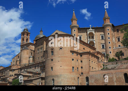 Palazzo Ducale, Palazzo Ducale, palazzo rinascimentale, Urbino, Marche, Italia Foto Stock