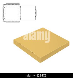Mock up Clear Box Illustrazione Vettoriale