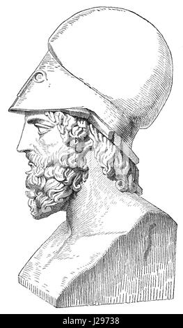 Themistocles o Themistokles, c. 524 - 459 BC, un uomo politico ateniese e generale Foto Stock