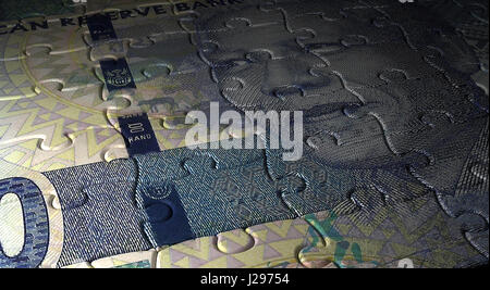 South African rand puzzle Foto Stock