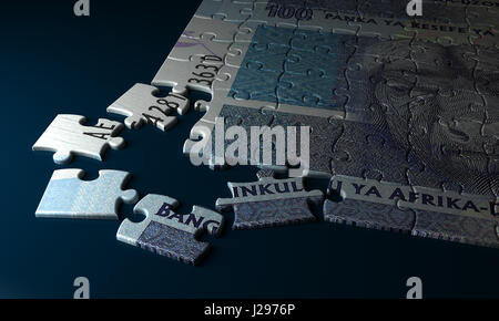 South African rand puzzle Foto Stock