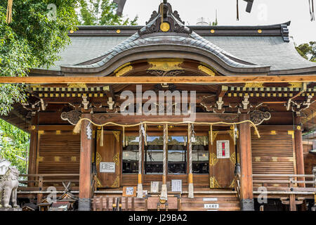Tokyo - Agosto 29, 2016. Shitaya sacrario scintoista (Shitaya Jinja) o Shimotani Santuario, Higashiueno, Taito Ward, Tokyo. Foto Stock