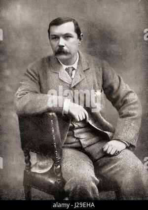 Sir Arthur Ignatius Conan Doyle, 1859 - 1930. Scrittore britannico e del medico. Dalla libreria internazionale della famosa letteratura pubblicata c. 1900 Foto Stock