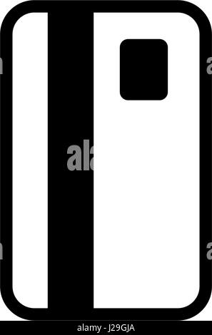 L'icona Carta di credito. Illustrazione semplice della carta di credito icona vettore per il web. Isolato su sfondo bianco. Illustrazione Vettoriale