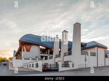 Calcio Puskas academy di Felcsut, villaggio del primo ministro ungherese, Viktor Orban Foto Stock