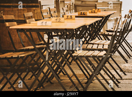 Area salotto all'aperto per il ristorante o bar Foto Stock
