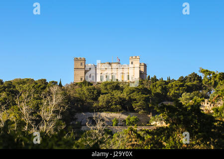 Verdala Palace, Buskett Gardens, Malta Foto Stock