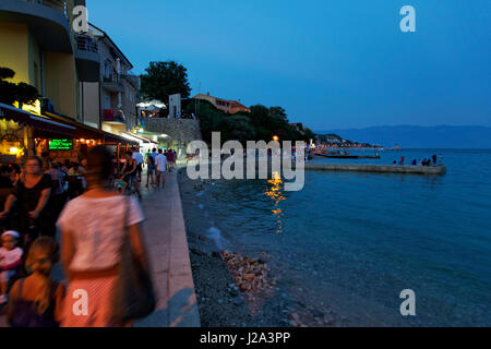 Baska sull'isola di Krk, Croazia Foto Stock