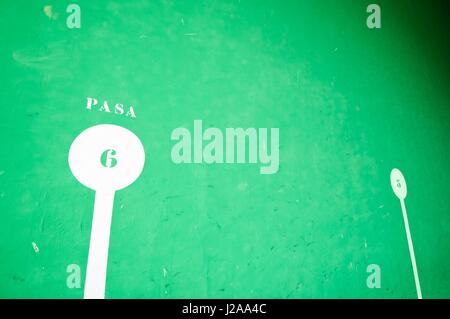 Vista di un tradizionale spagnolo pelota corte Foto Stock