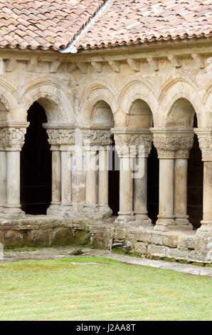 Santa Juliana Chiesa Collegiata di Santillana del Mar, Cantabria, Spagna. Foto Stock