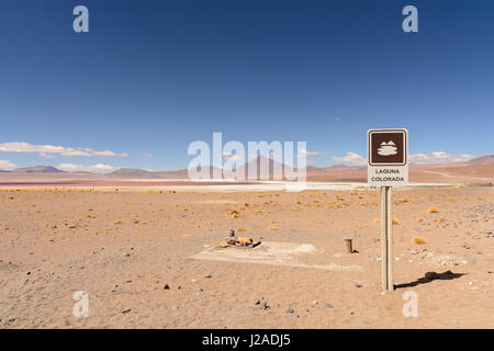 Bolivia, Departamento de Potosí, Sur Lípez, Laguna Colorada Foto Stock