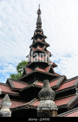 Myanmar (Birmania), Regione di Mandalay, Mandalay Bagaya Monastero, Inwa Foto Stock