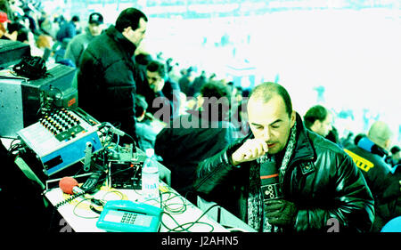 James Richardson presentando C4s il Calcio Italia Foto Stock