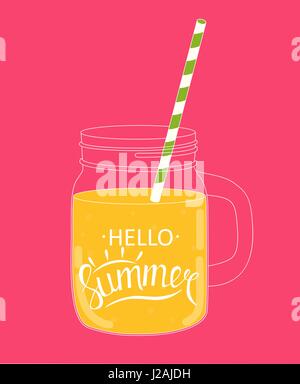 Dire ciao a estate sfondo naturale illustrazione vettoriale Illustrazione Vettoriale