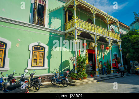 George Town, Malesia - 10 Marzo 2017: Pinang Peranakan, il palazzo è un museo che contiene oggetti di antiquariato e mostrare Peranakans doganale, interior design e stili di vita. Foto Stock