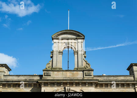 Il meraviglioso villaggio di Saltaire vicino a Bradford. Un sito Patrimonio Mondiale dell'UNESCO ed ex casa del famoso artista David Hockney Foto Stock