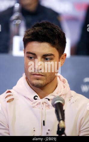 Josh Kelly nel corso di una conferenza stampa a Sky Sports Studios, Isleworth. Foto Stock