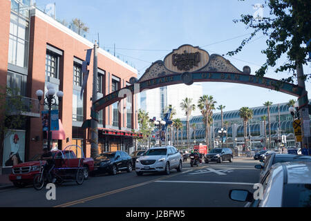 San Diego Downtown streetscenes Foto Stock