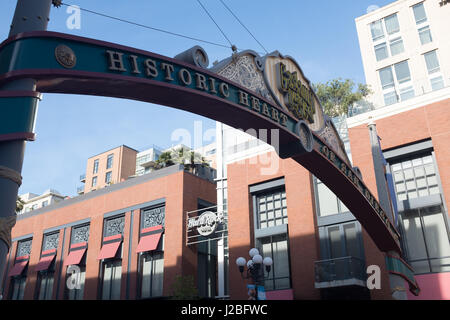 San Diego Downtown streetscenes Foto Stock