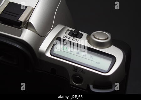 Telecamera cinematografica Comandi e display LCD su Foto Stock
