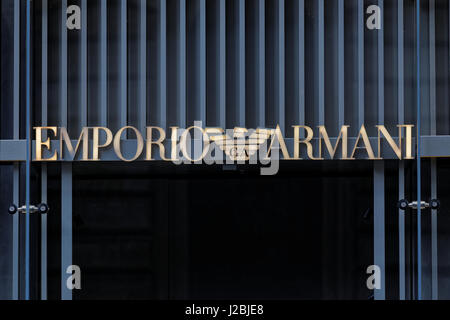 Emporio Armani Glasgow store Foto Stock