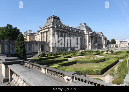 Il Palazzo Reale di Bruxelles è il palazzo ufficiale del re e la Regina dei Belgi. Foto Stock