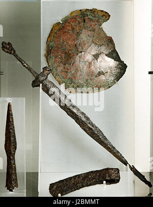 Italia Abruzzo Vasto Museo Archeologico bracci VII - VI secolo A.C. Foto Stock