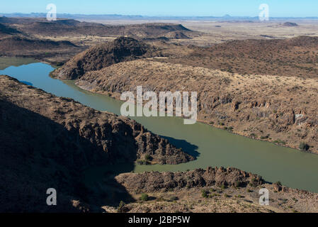 Fiume Orange, grande Karoo, Sud Africa Foto Stock