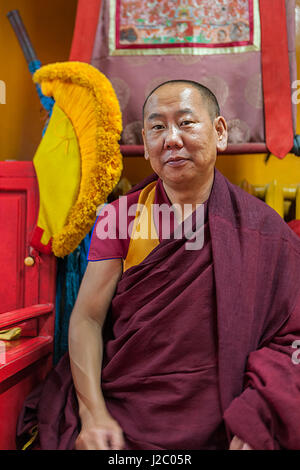 Monastero Gandan, Mongolia la più grande monastero di funzionamento, Mongolia, d Ulaanbaatar Foto Stock