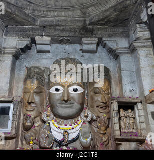 Shive bassorilievo. Chittaurgarh Cittadella. Vi secolo a. Il Rajasthan. India. Foto Stock