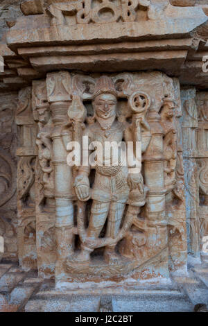Bassorilievo. Chittaurgarh Cittadella. Vi secolo a. Il Rajasthan. India. Foto Stock