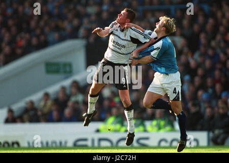 GEOFF HORSFIELD GERARD WIEKENS Manchester City V Fulham FC 16 Gennaio 2000 Foto Stock